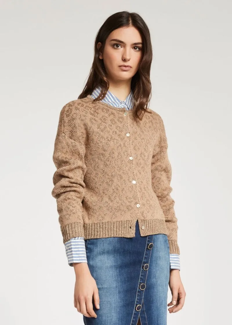 Cardigan animalier