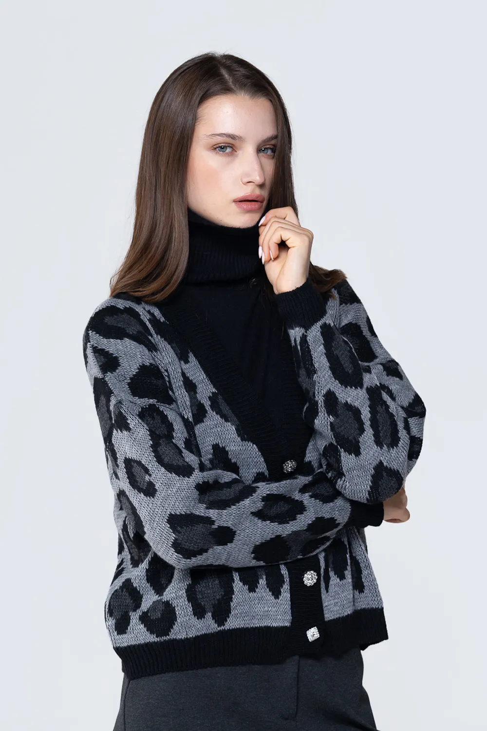 Cardigan animalier 