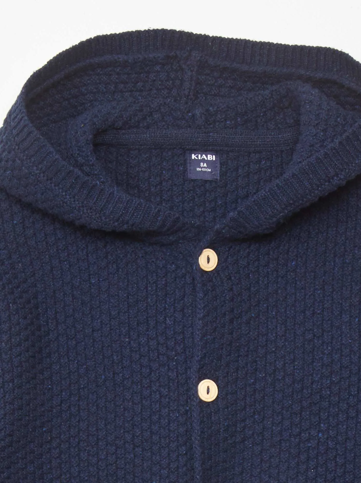 Cardigan con cappuccio - NERO