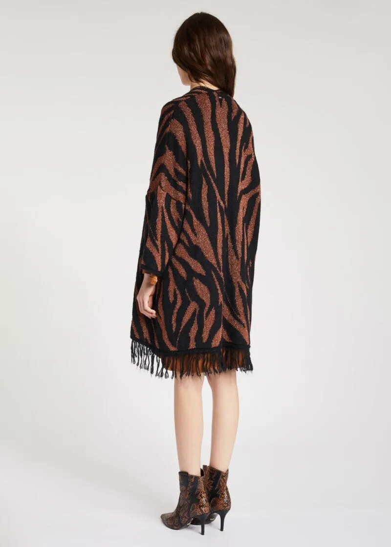 Cardigan con frange