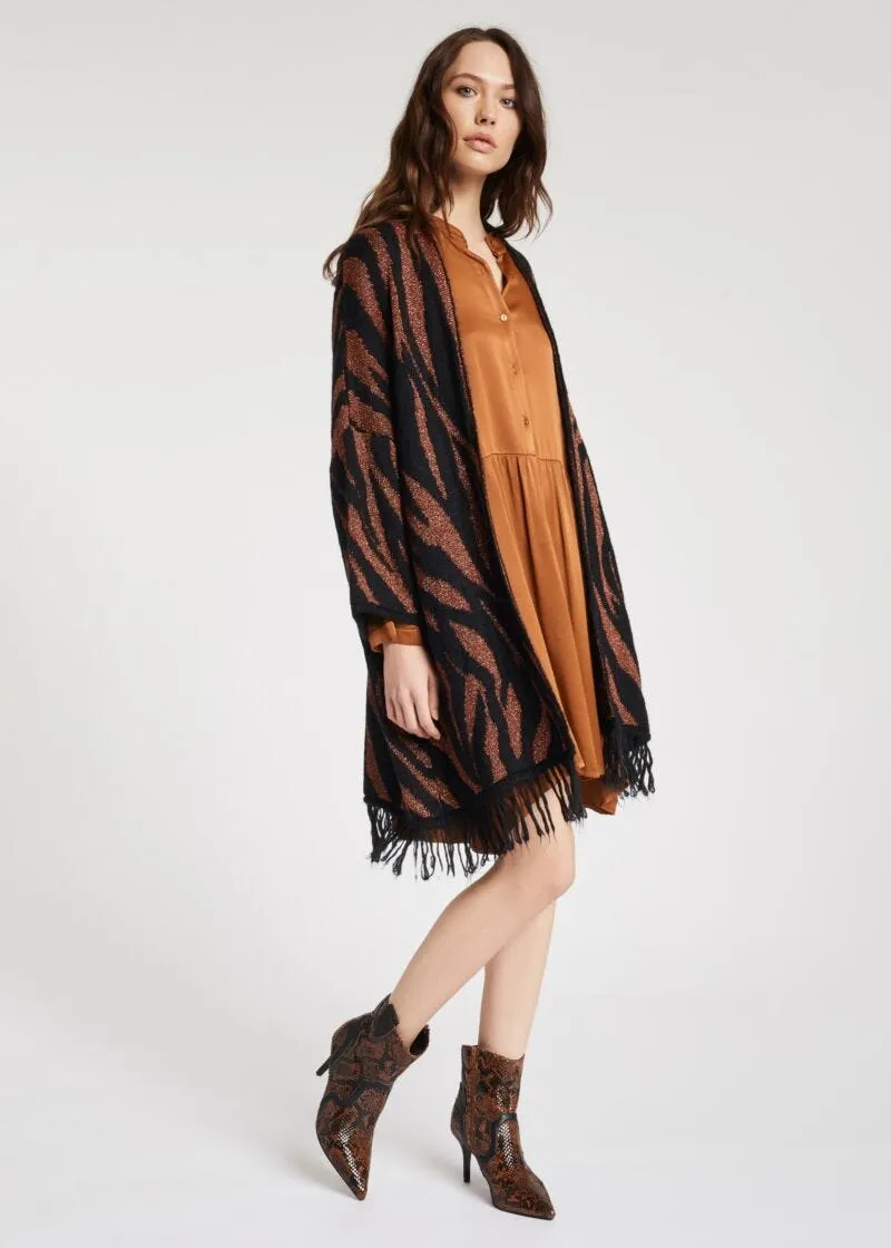 Cardigan con frange