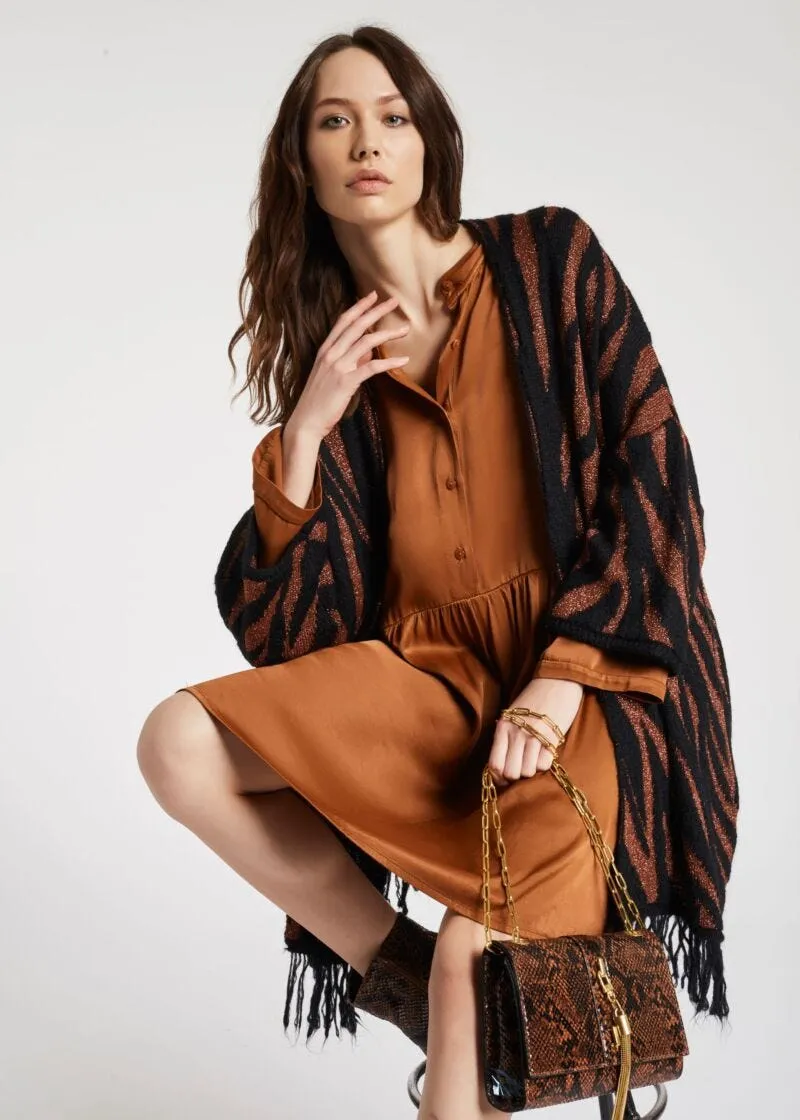 Cardigan con frange