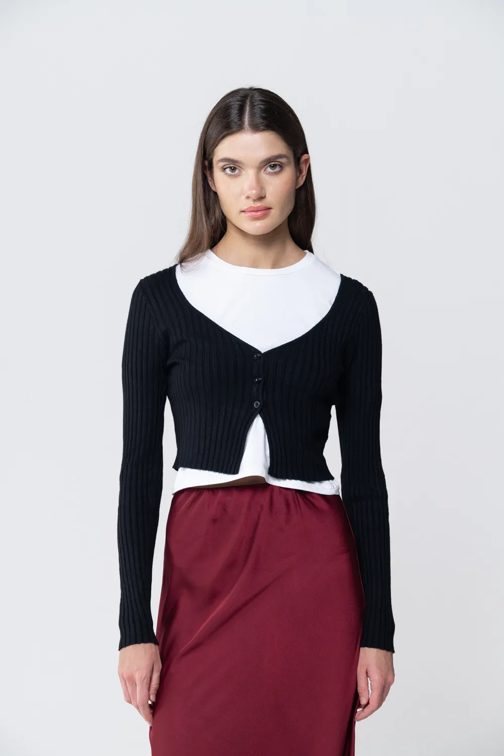 Cardigan crop