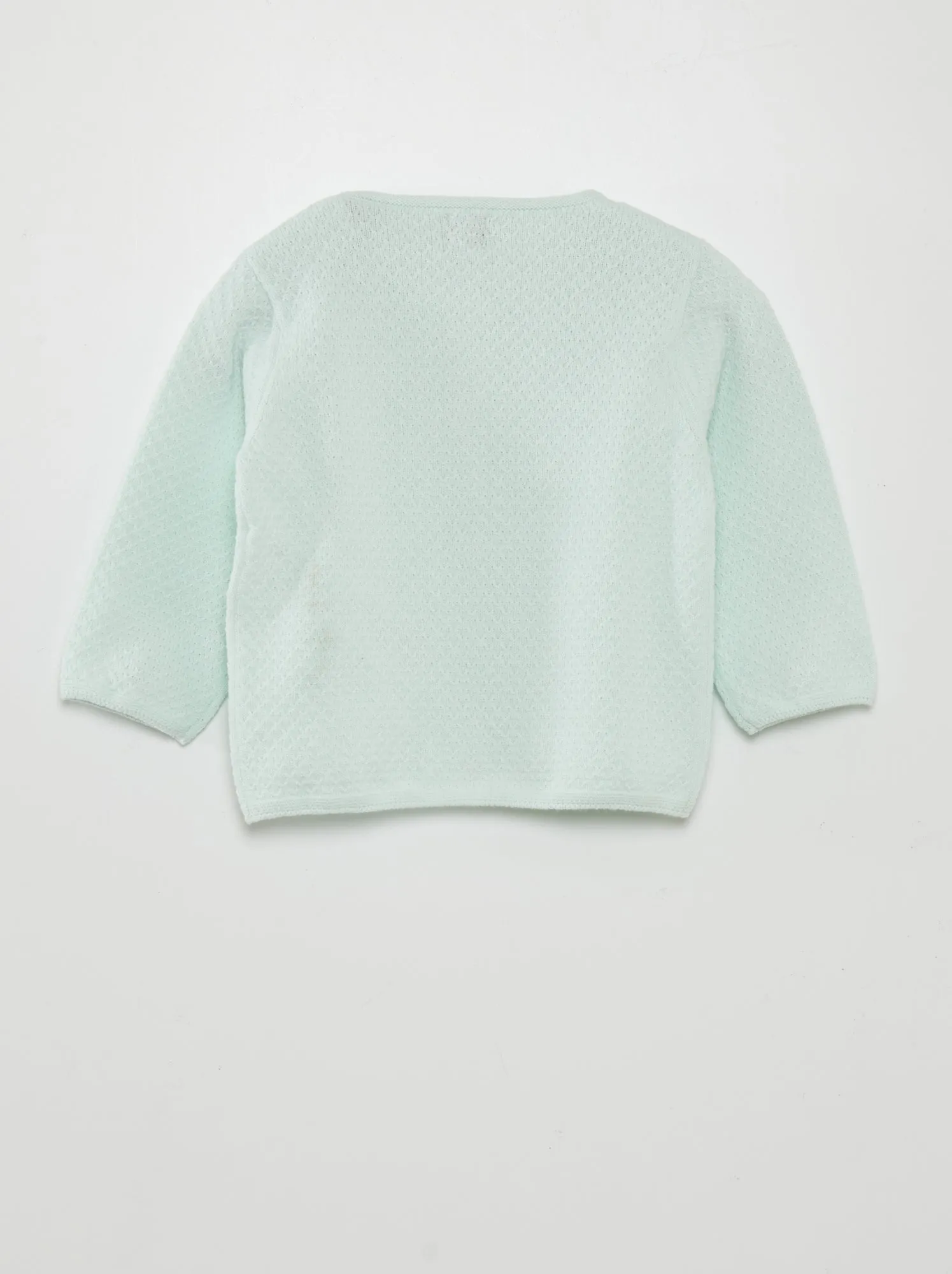 Cardigan in punto legaccio - VERDE