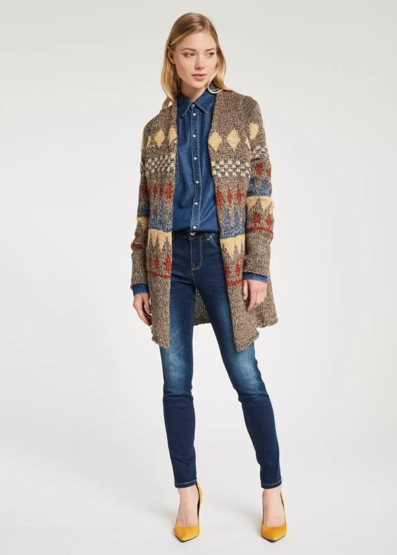 Cardigan jacquard