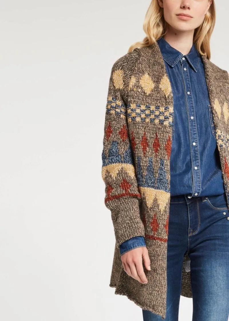 Cardigan jacquard