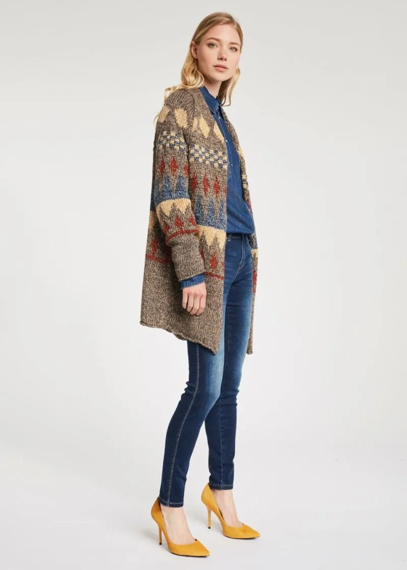 Cardigan jacquard