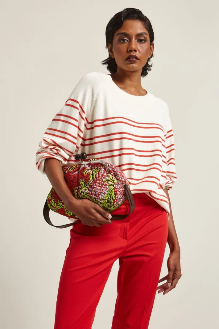 Clutch in cotone