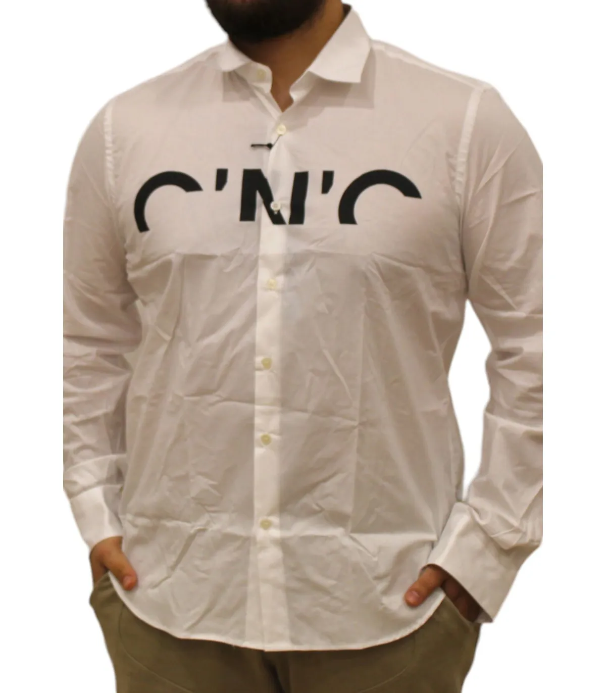 C'N'C Costume National Uomo Camicia Manica lunga