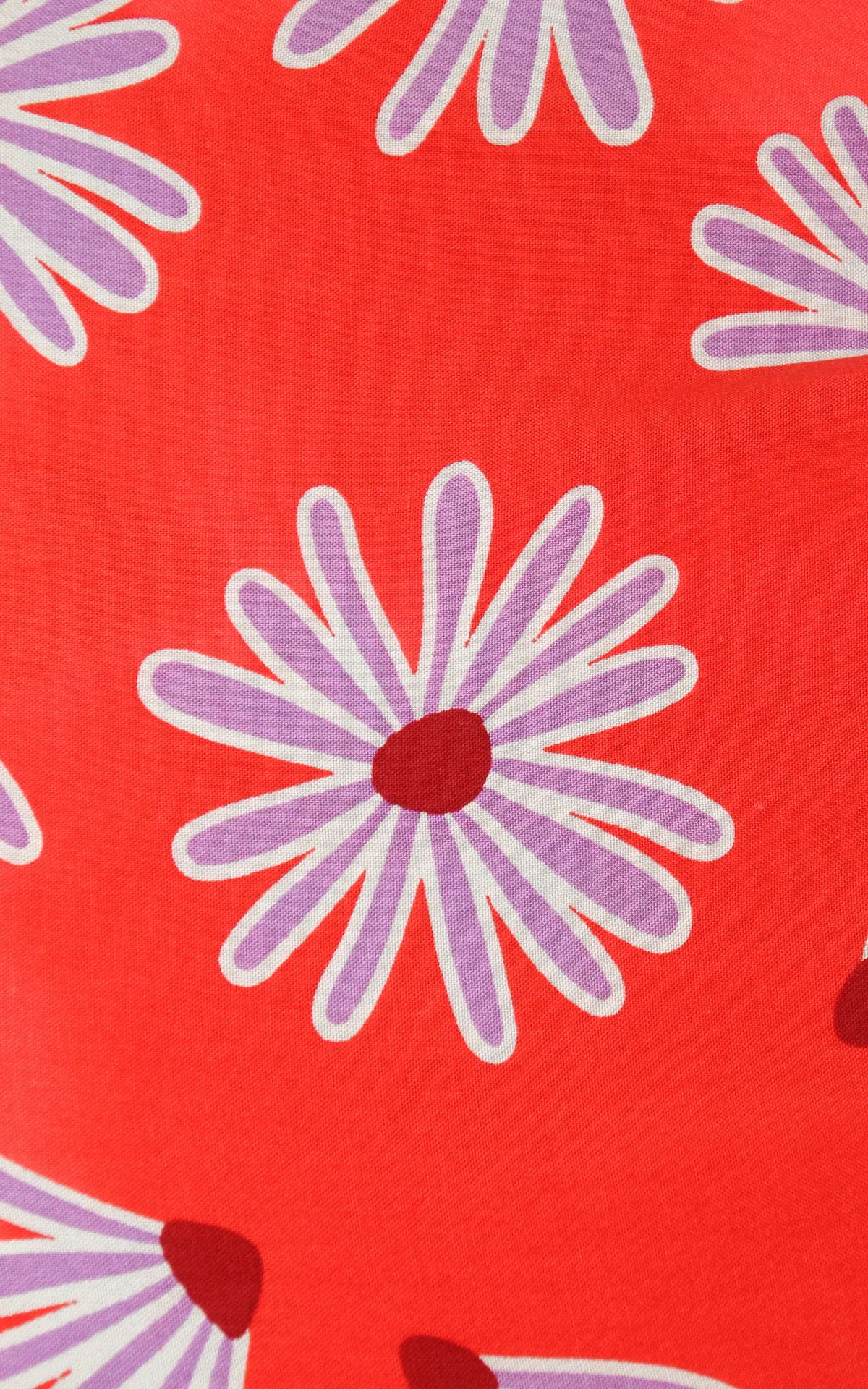 Compania fantastica – Gonna longuette fiore – Rosso