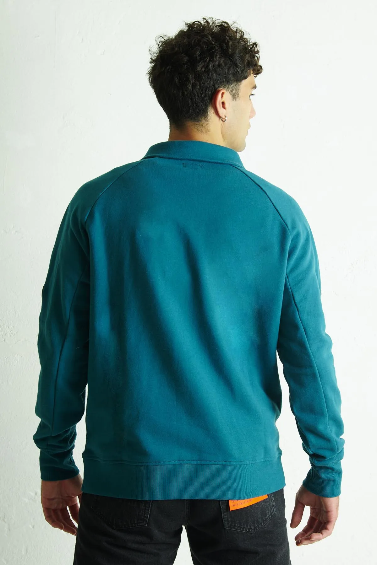 C.P. COMPANY Felpa con mezza zip Polo Collar