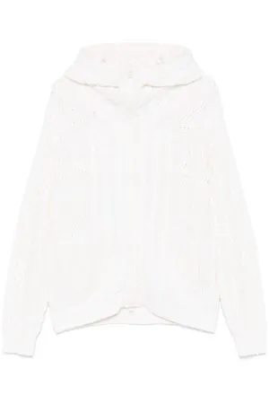 C.P.COMPANY Abbigliamento,Maglieria Cardigan in misto lana bianco 