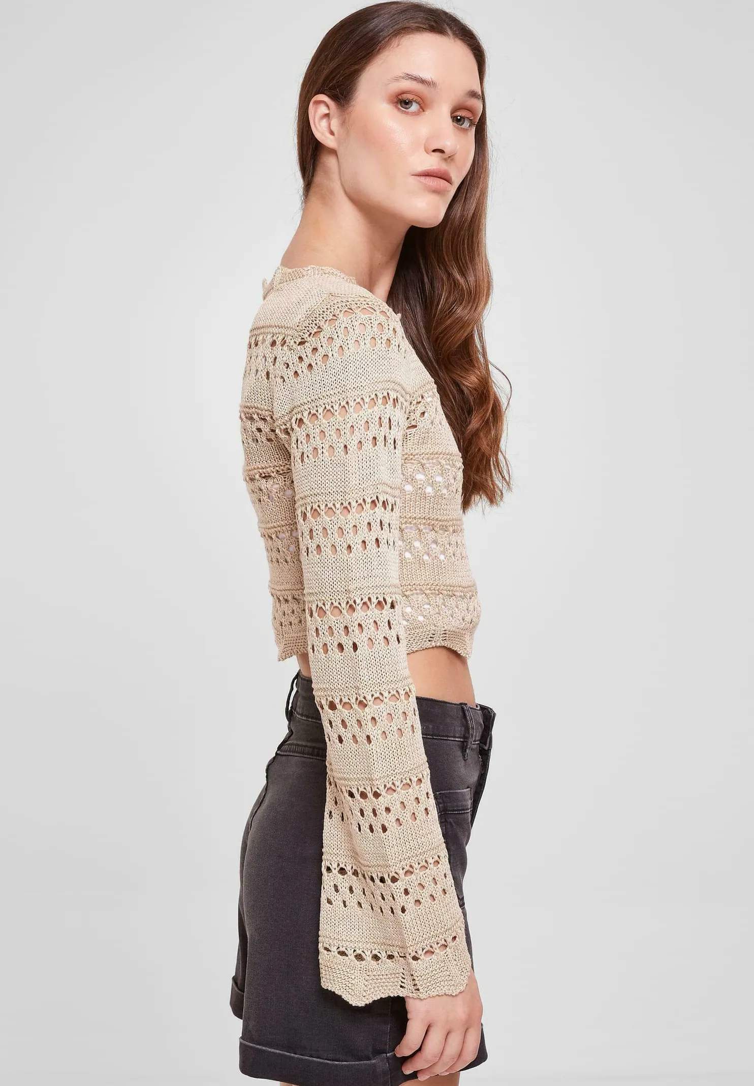 CROPPED CROCHET - Maglione