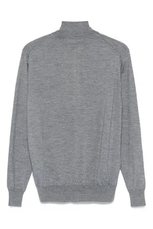 CRUCIANI Abbigliamento,Giubbotti Cardigan in lana grigio 