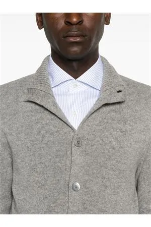 CRUCIANI Abbigliamento,Maglieria Cardigan in cashmere grigio 