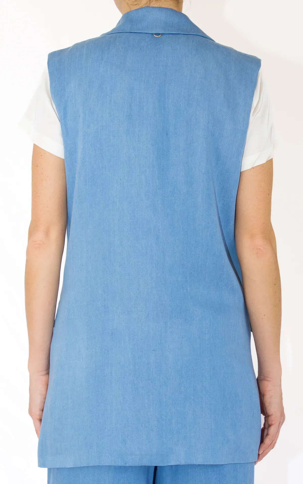 Eco – gilet doppiopetto – denim