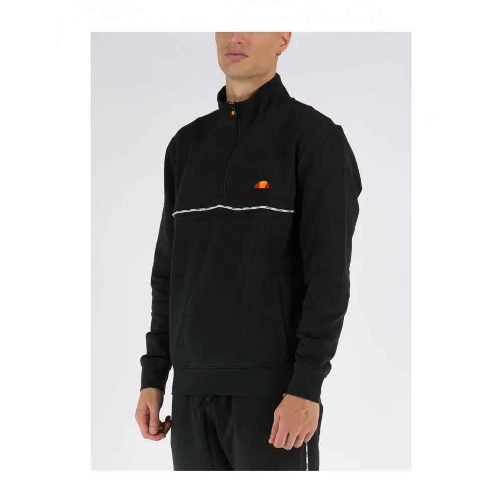 ELLESSE - HALF ZIP SWEATER TAPE - BLACK - UOMO - EHM255W22__000 - 050