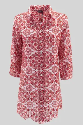 Embroidered Shirt / Red