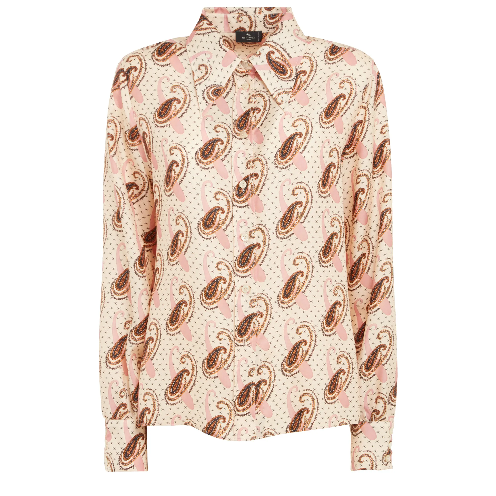 ETRO  Camicia in seta multicolor