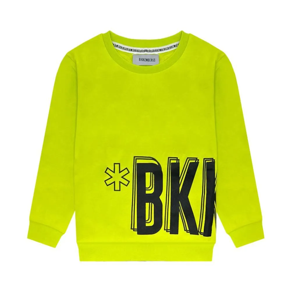  FELPA BIKKEMBERG. GIALLO FLUO 