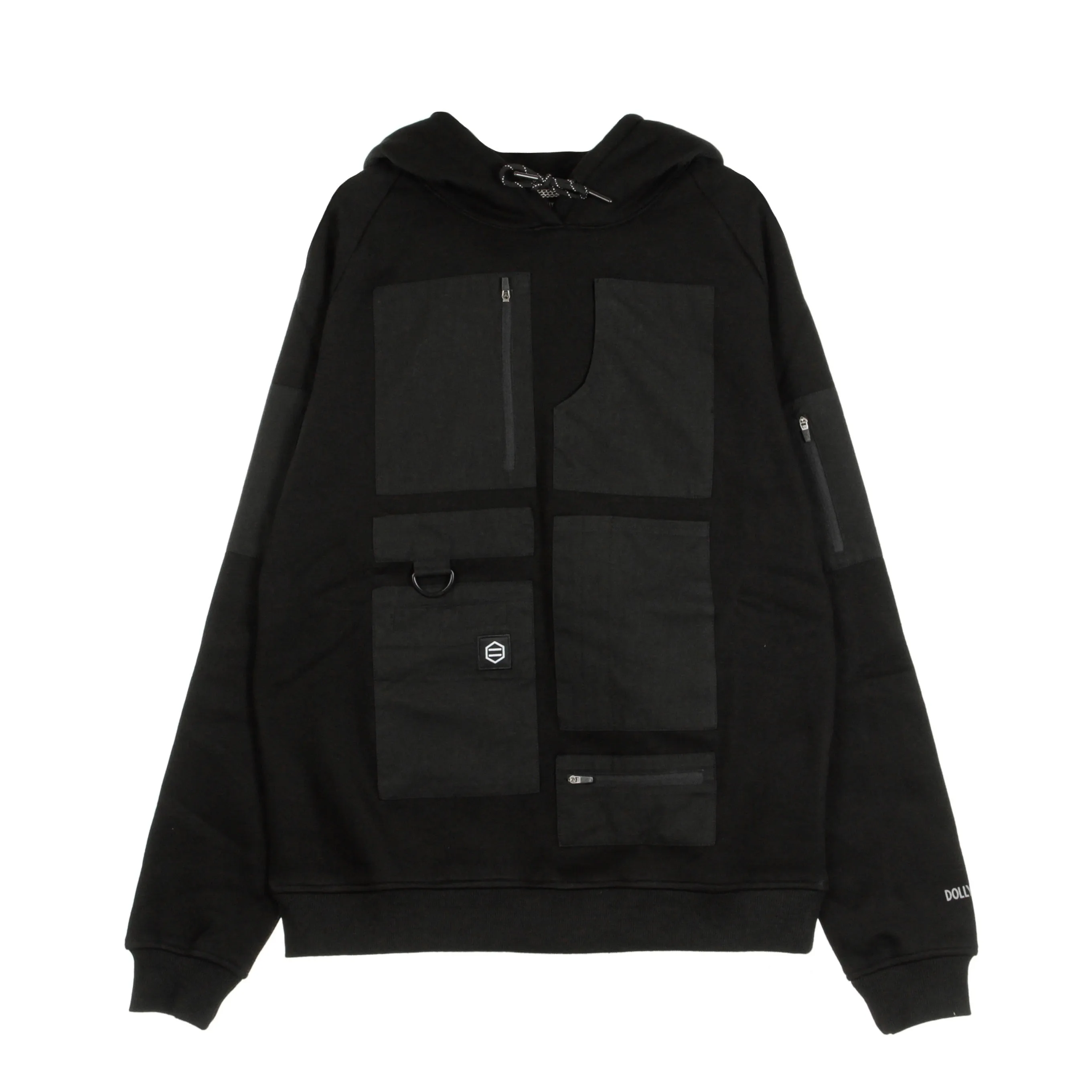 Felpa Cappuccio Uomo Special Pocket Hoodie Black