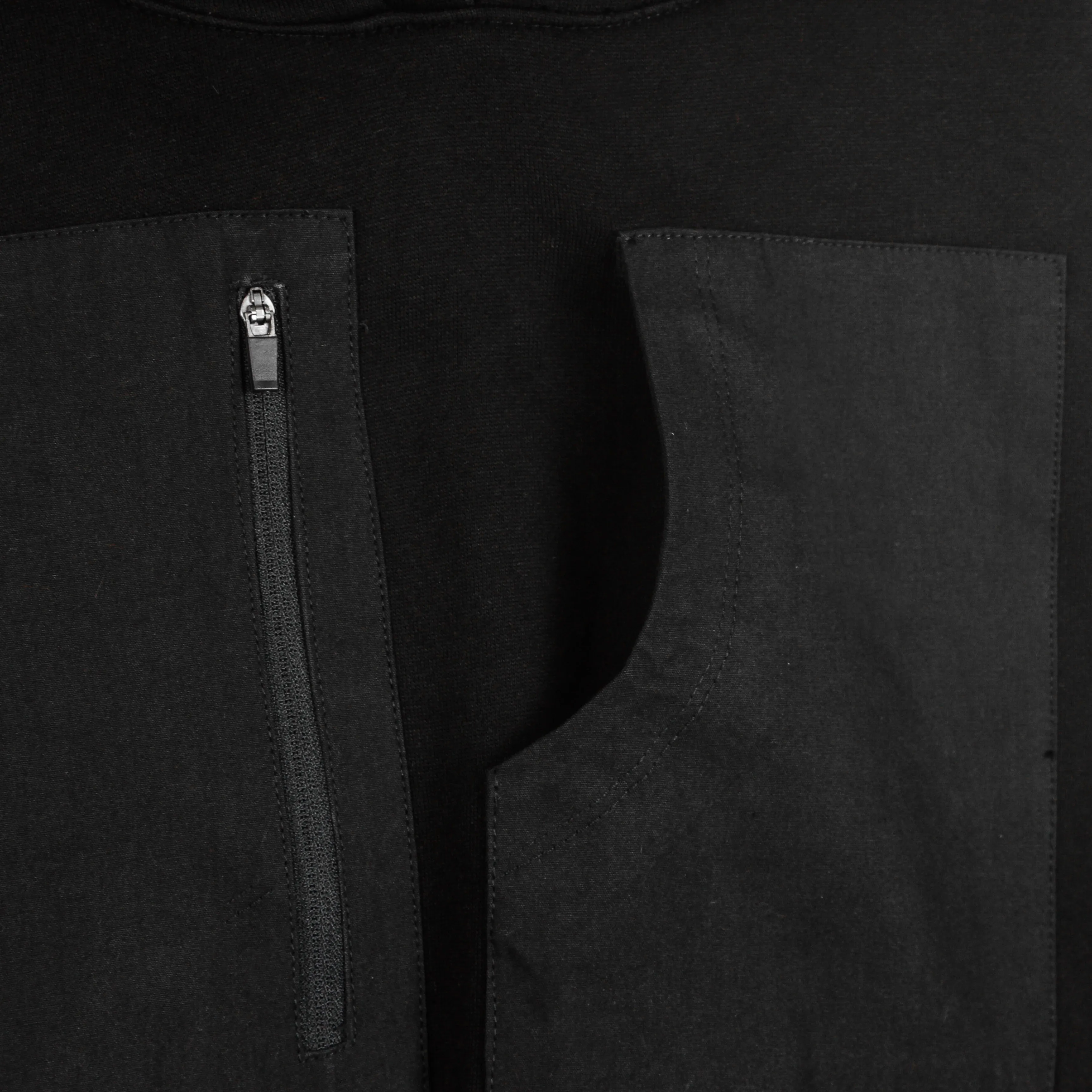 Felpa Cappuccio Uomo Special Pocket Hoodie Black
