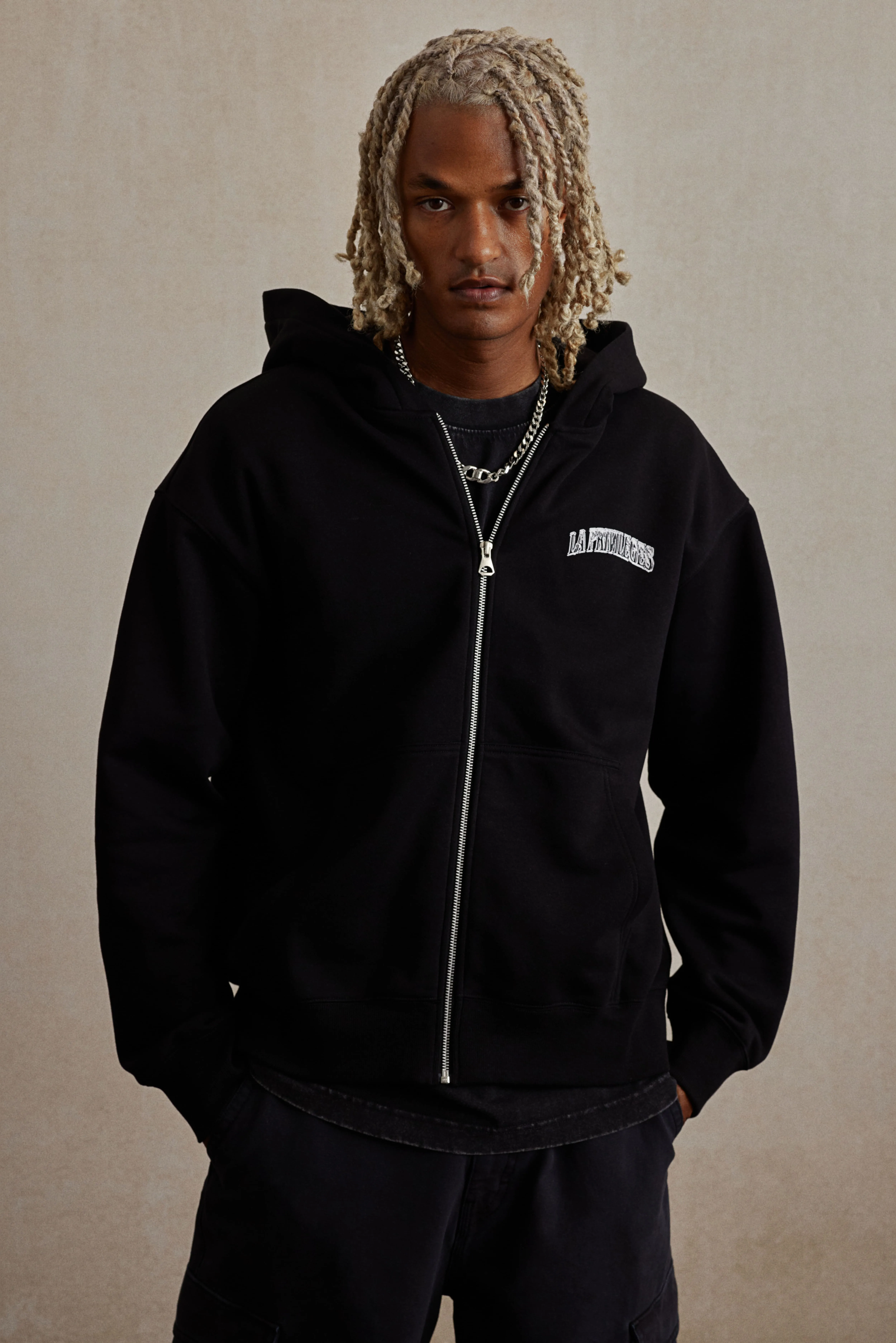 Felpa con cerniera Relaxed Fit