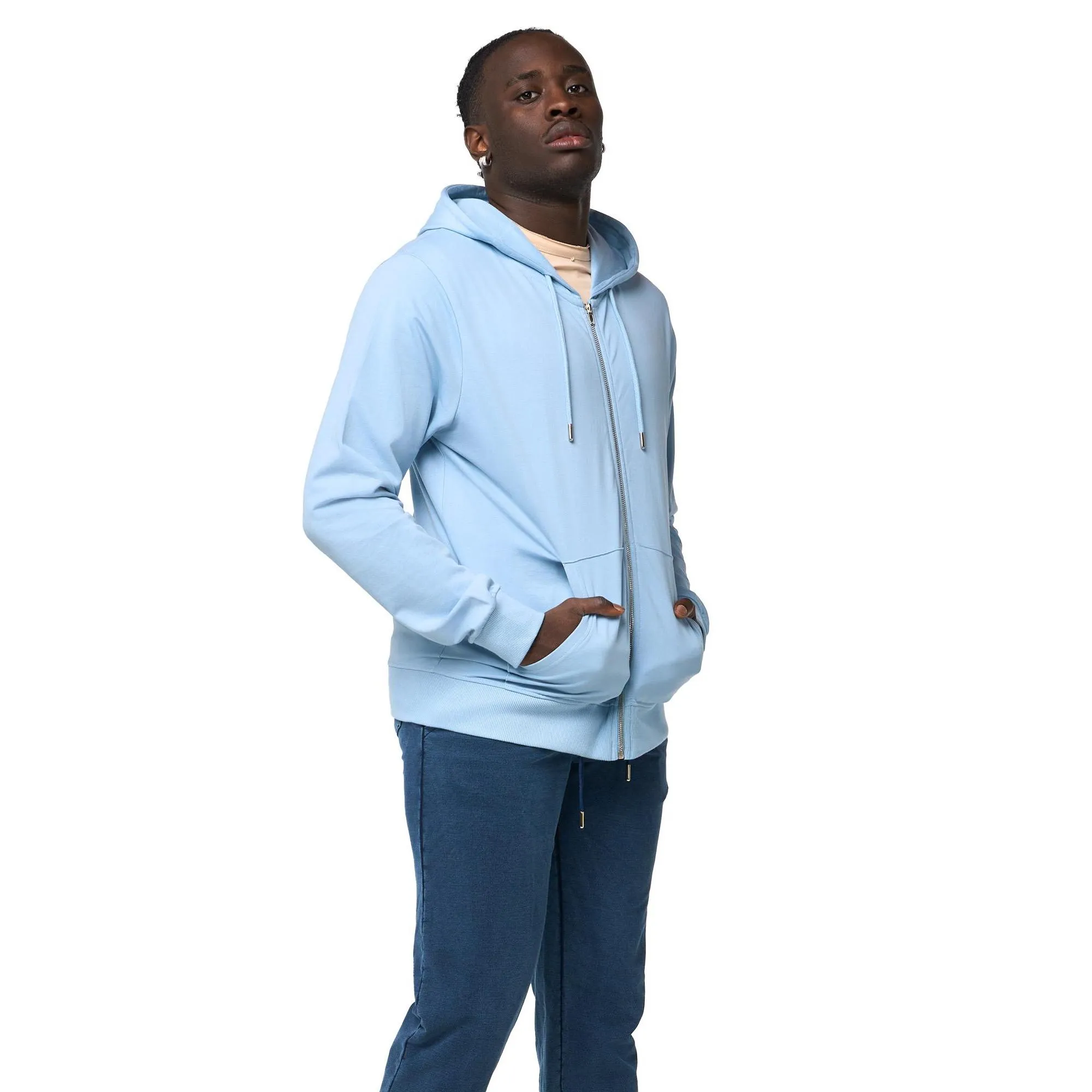 Felpa da uomo con cappuccio e zip non felpata Leone Urban
