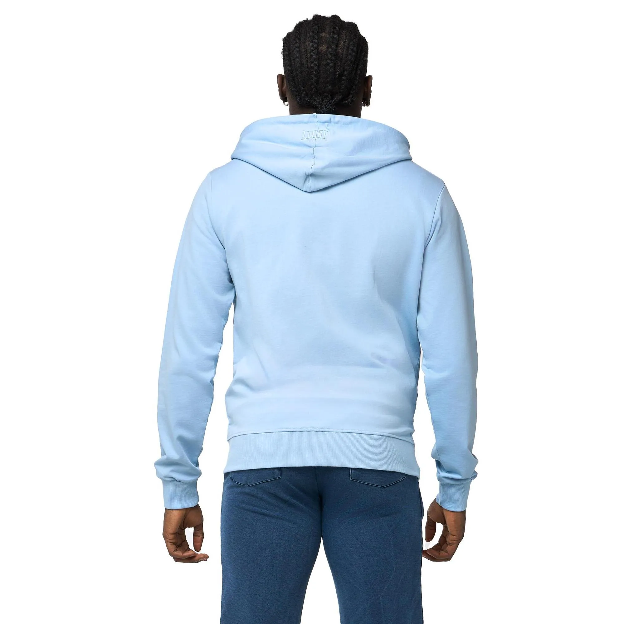 Felpa da uomo con cappuccio e zip non felpata Leone Urban