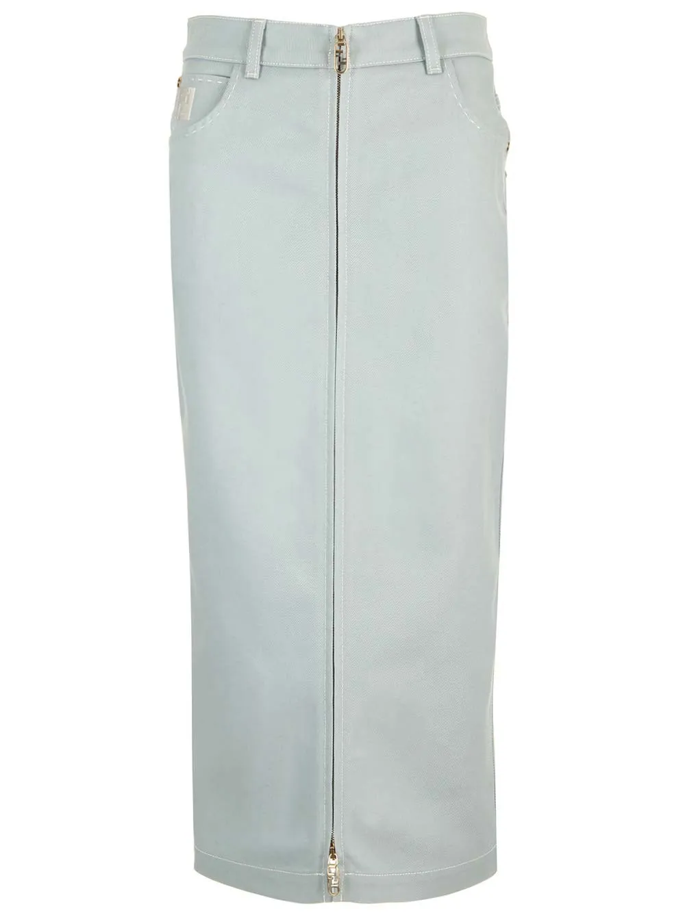   Fendi  Gonna in denim azzurro  