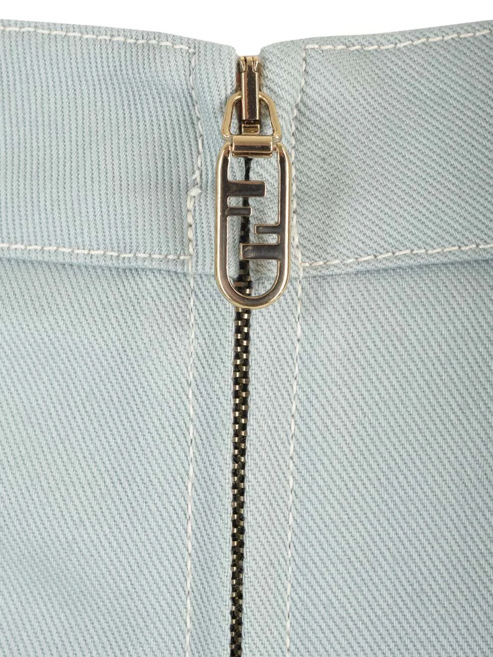   Fendi  Gonna in denim azzurro  