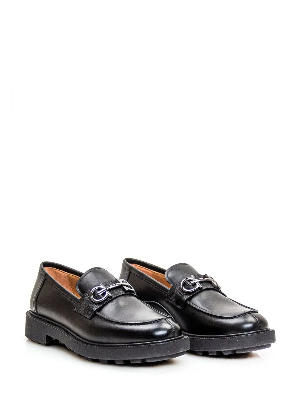 FERRAGAMO Mocassini con Ornamento Gancini 