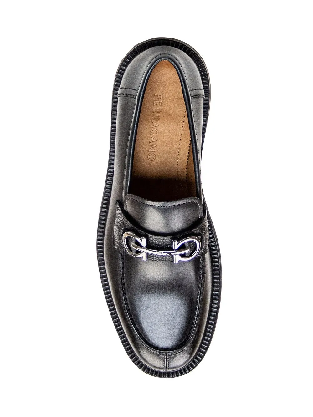 FERRAGAMO Mocassini con Ornamento Gancini 