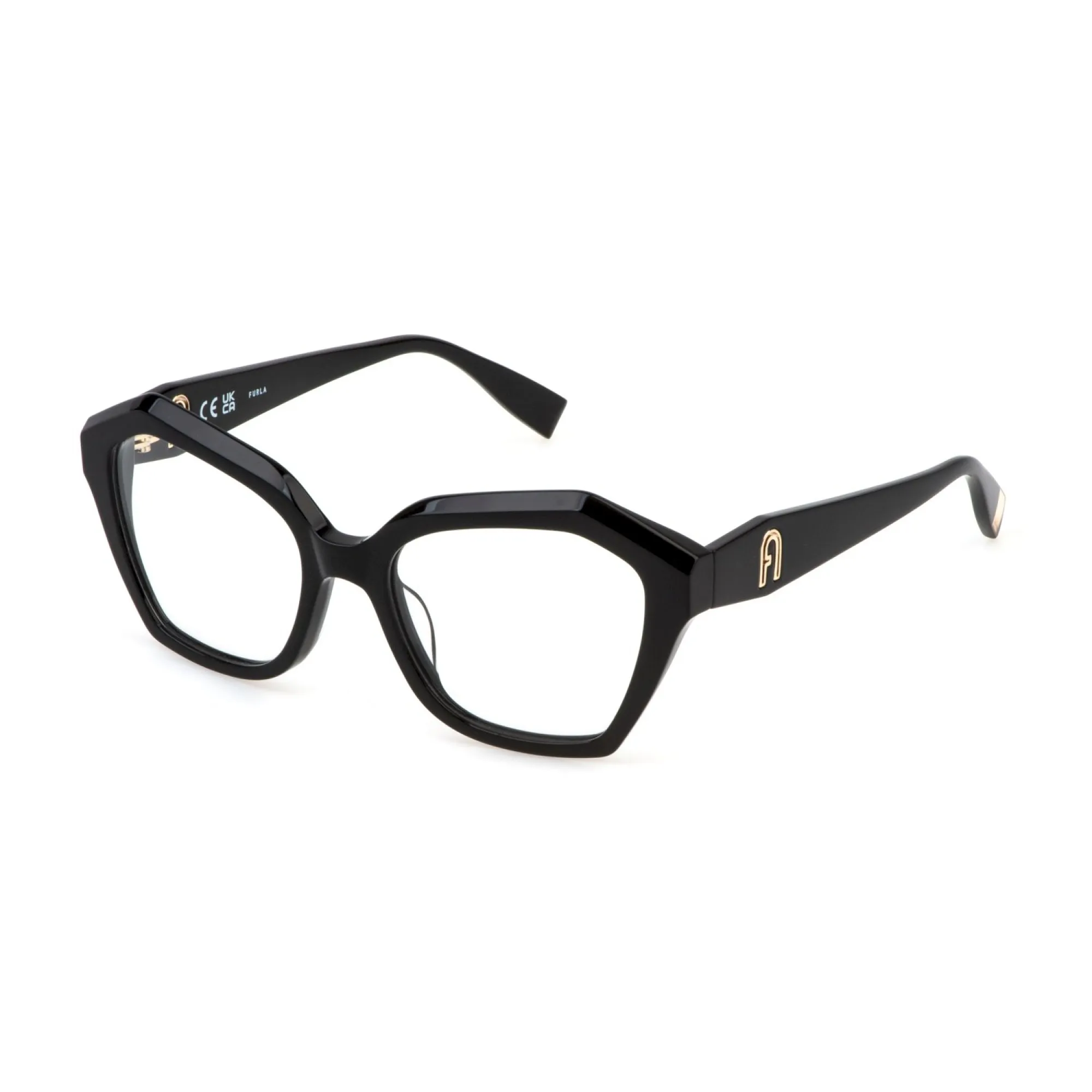   Furla VFU822 - 0700 Nero Lucido | Occhiale Da Vista Donna 