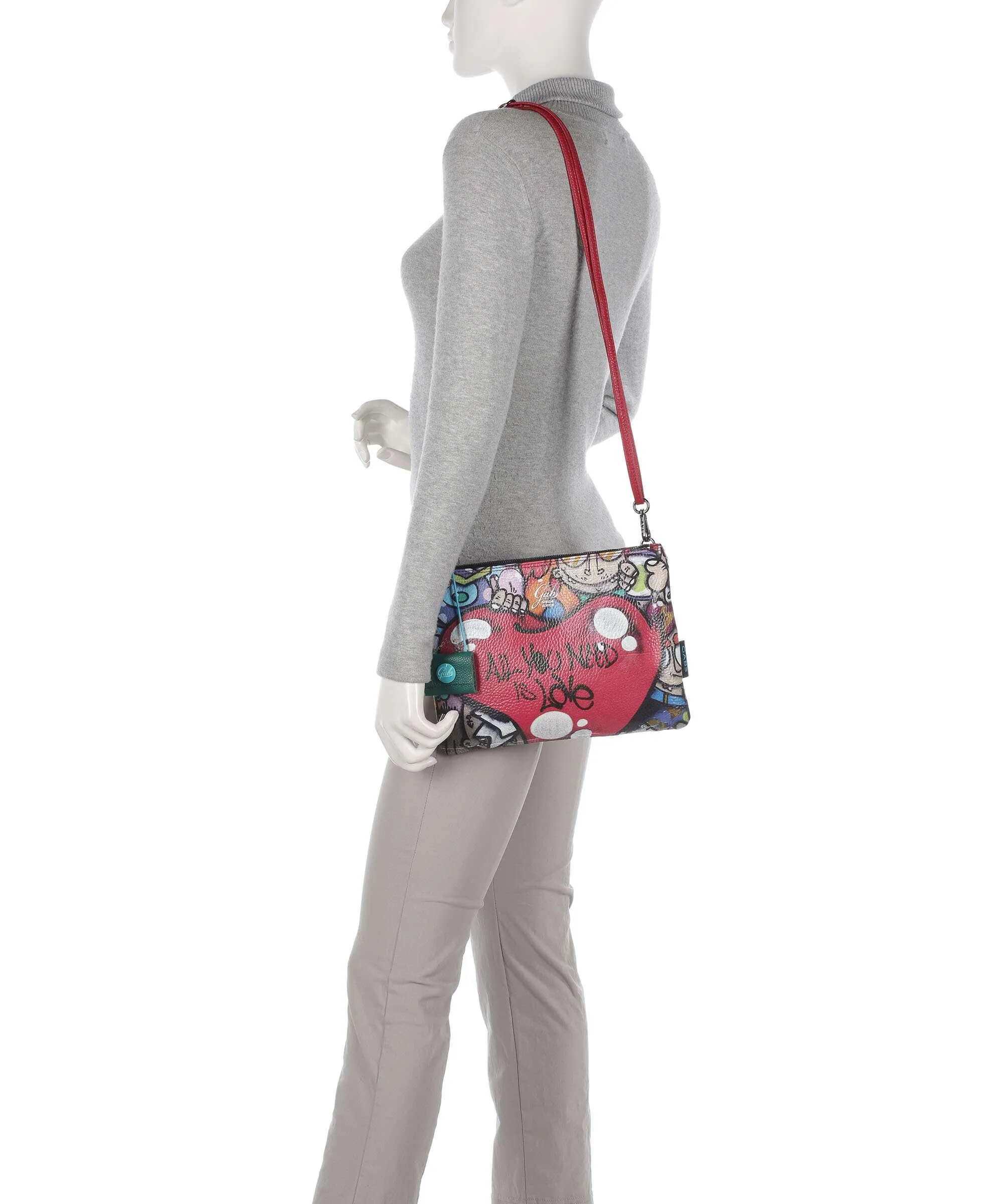  Gabs Beyonce M Borsa a spalla pelle di vitello grana multicolore  