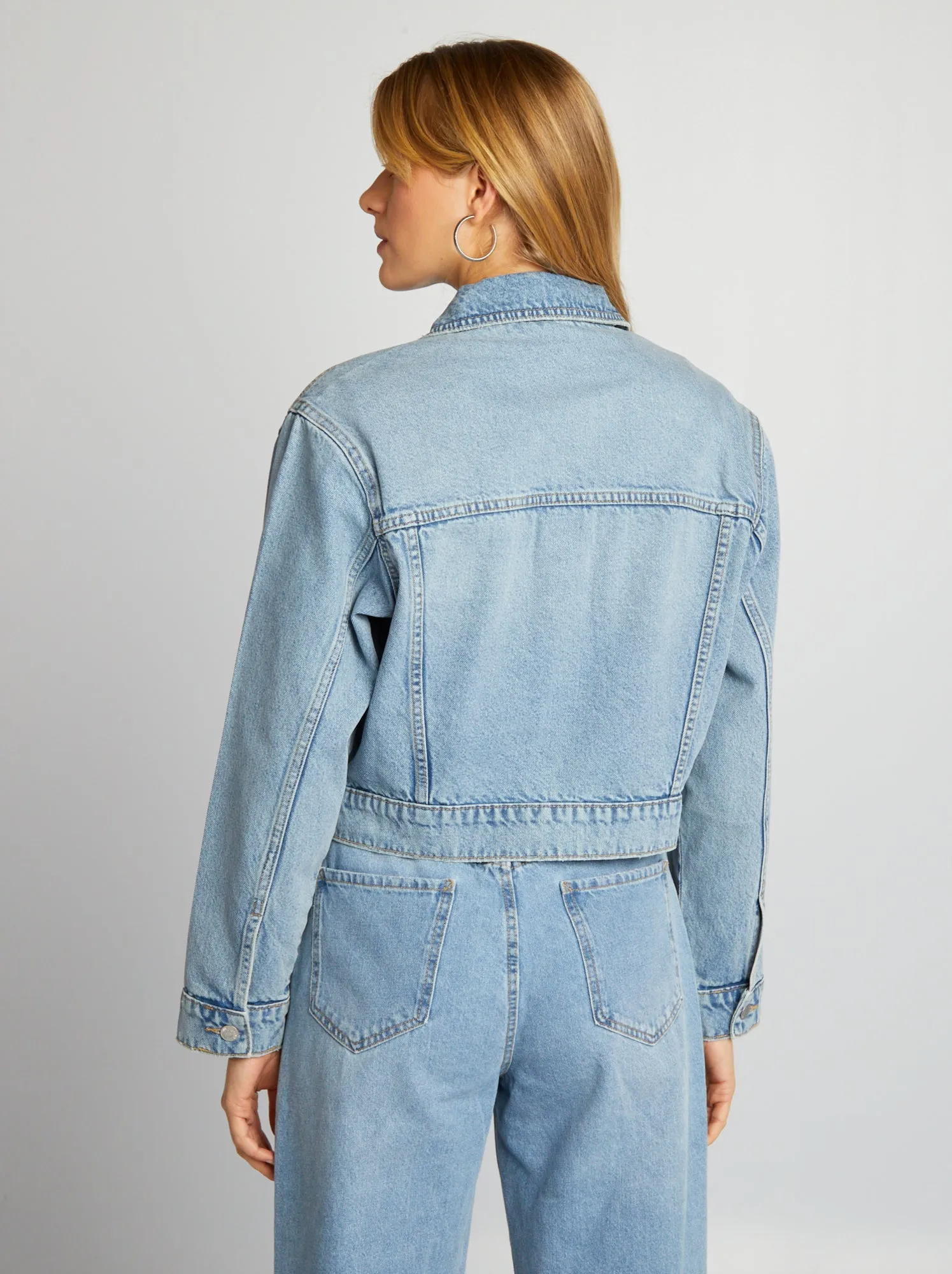 Giacca corta in jeans - BLU