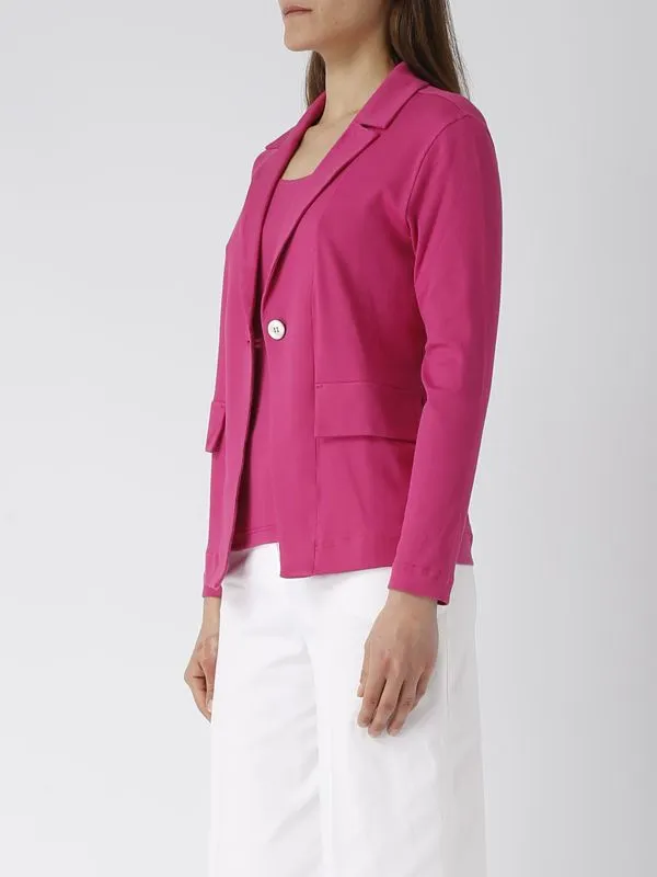 Giacca donna Gran Sasso in cotone stretch Magenta