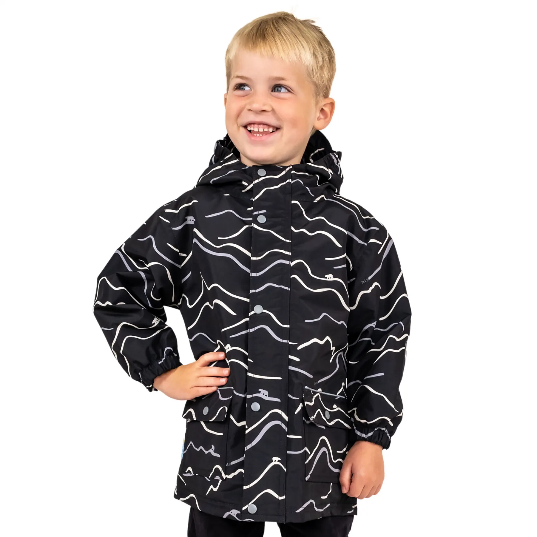 Giacca impermeabile in pile per bambini Jan & Jul