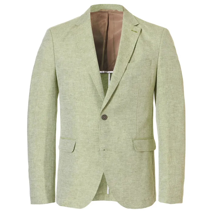 Giacca sciolta Weis in misto lino e cotone Verde