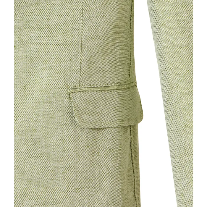 Giacca sciolta Weis in misto lino e cotone Verde