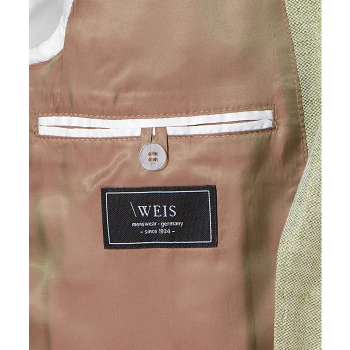 Giacca sciolta Weis in misto lino e cotone Verde