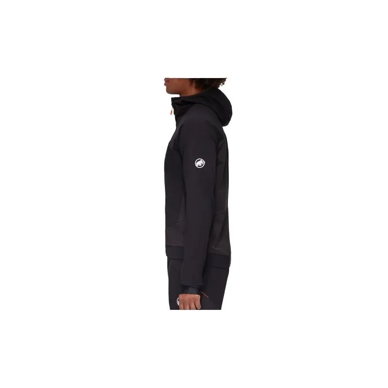 Giacca Soft Shell da uomo Mammut Aenergy SO Hybrid (nero arancio vibrante)