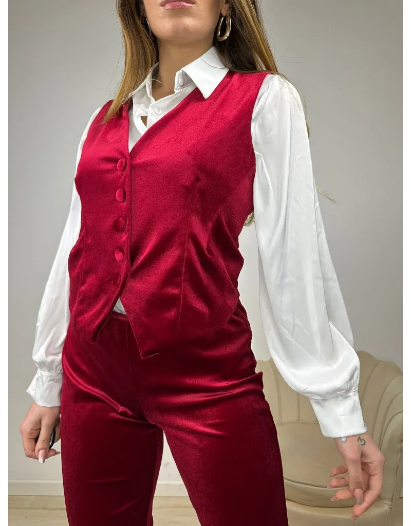 GILET CHRIS BORDEAUX