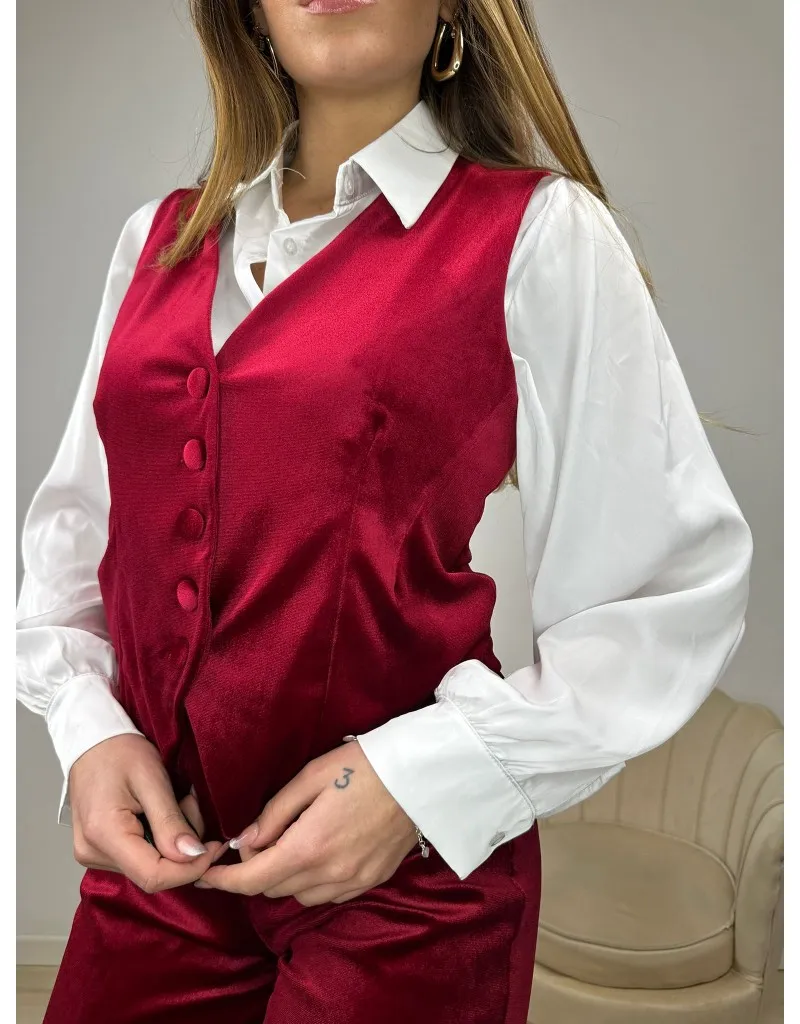 GILET CHRIS BORDEAUX