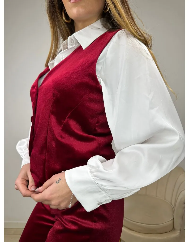 GILET CHRIS BORDEAUX
