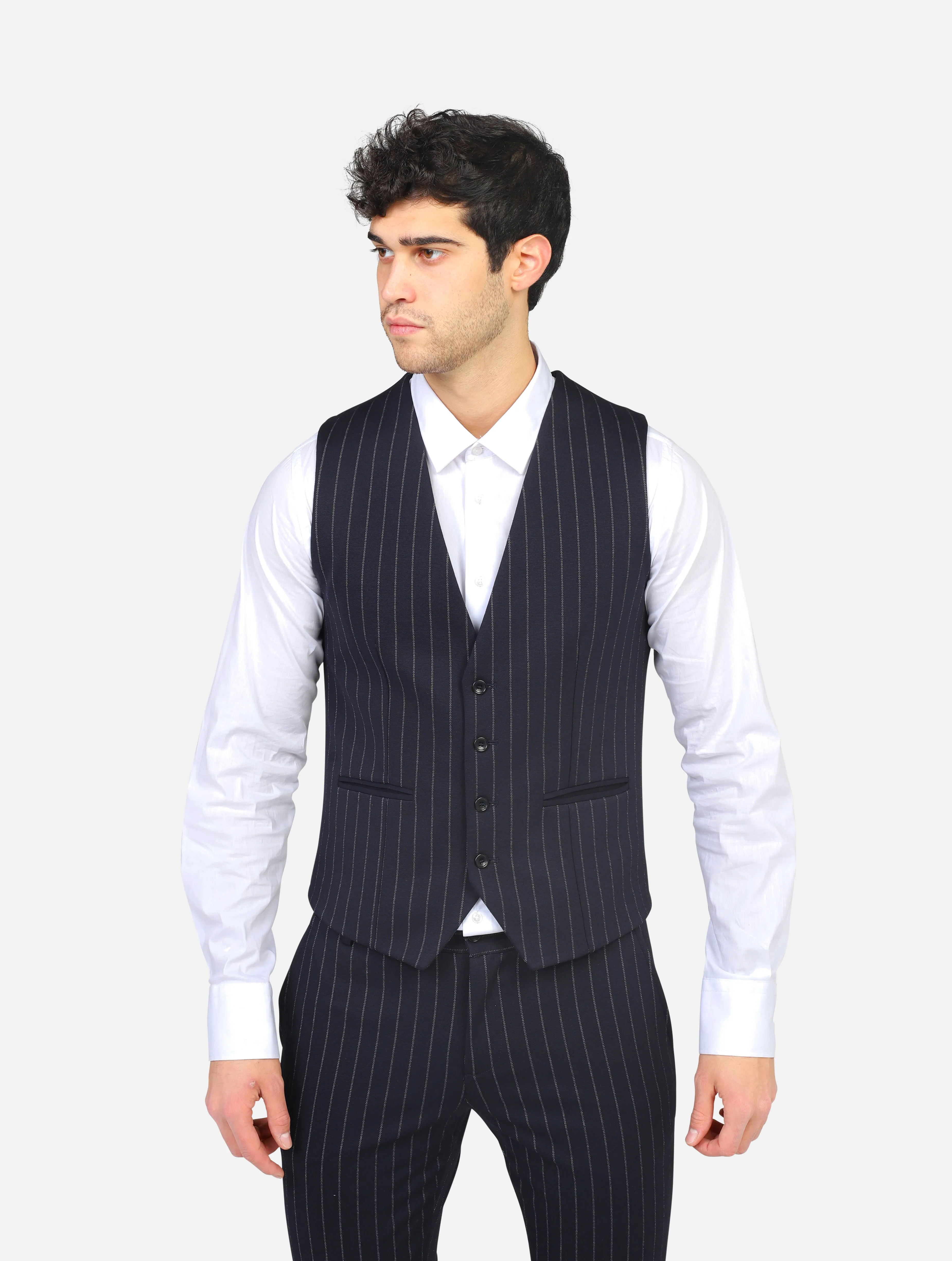 gilet DANIELE ALESSANDRINI - L322N11284307BLU 123