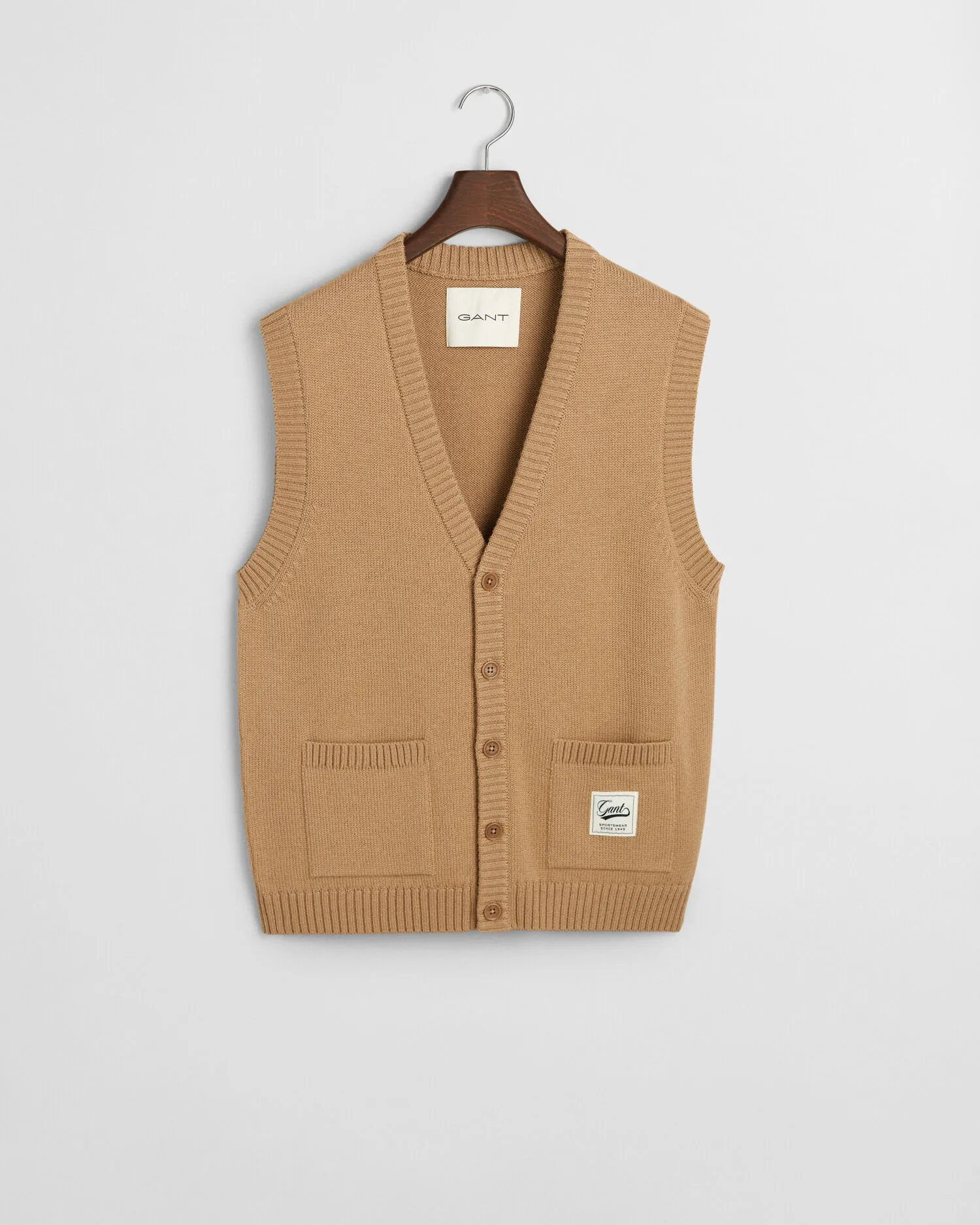 Gilet in lana con bottoni    
