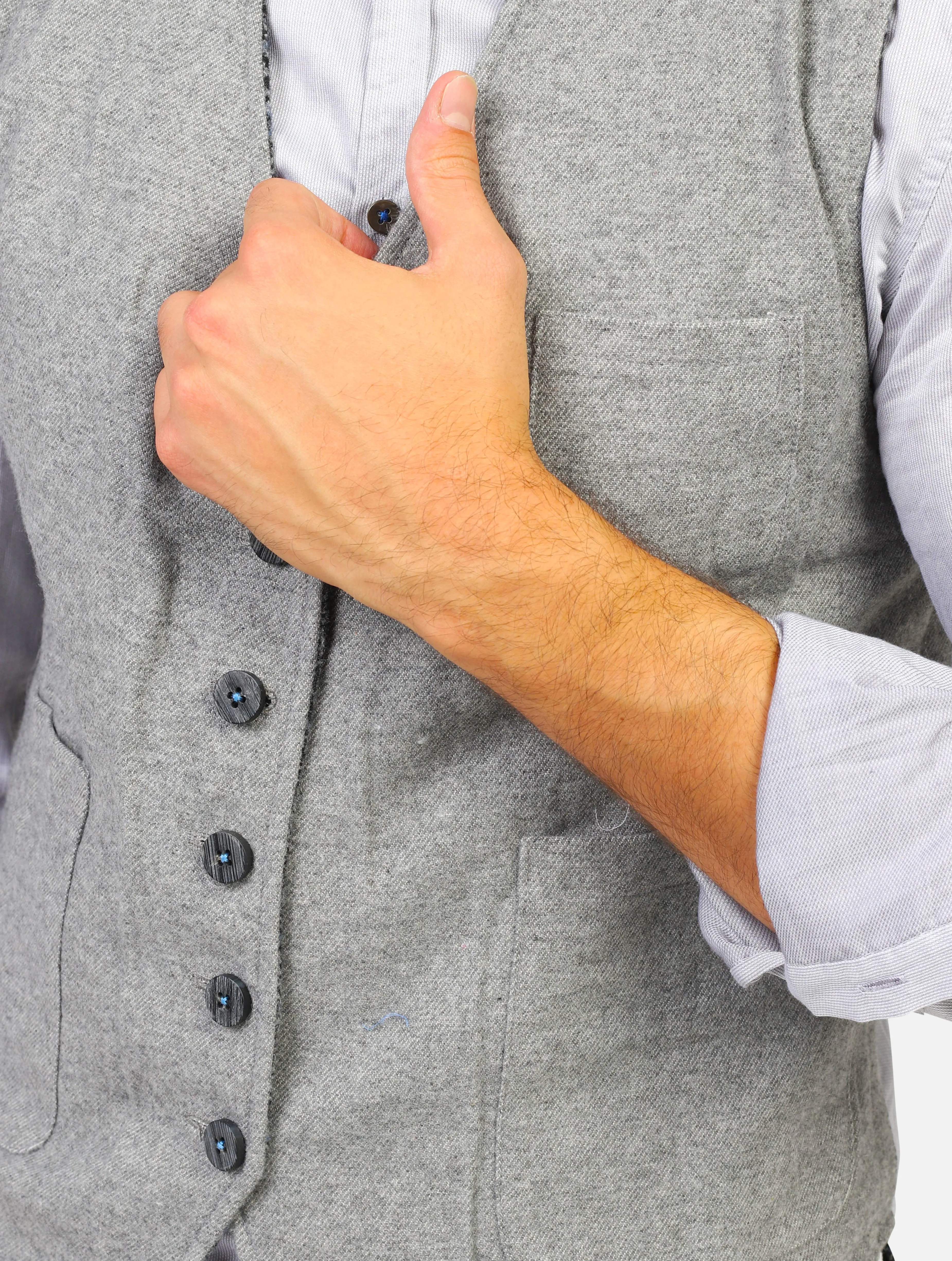 gilet KOON - ITGL085 XX03BLU/GRIGIO