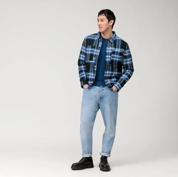 Girocollo olymp blu marine lana merinos regular fit