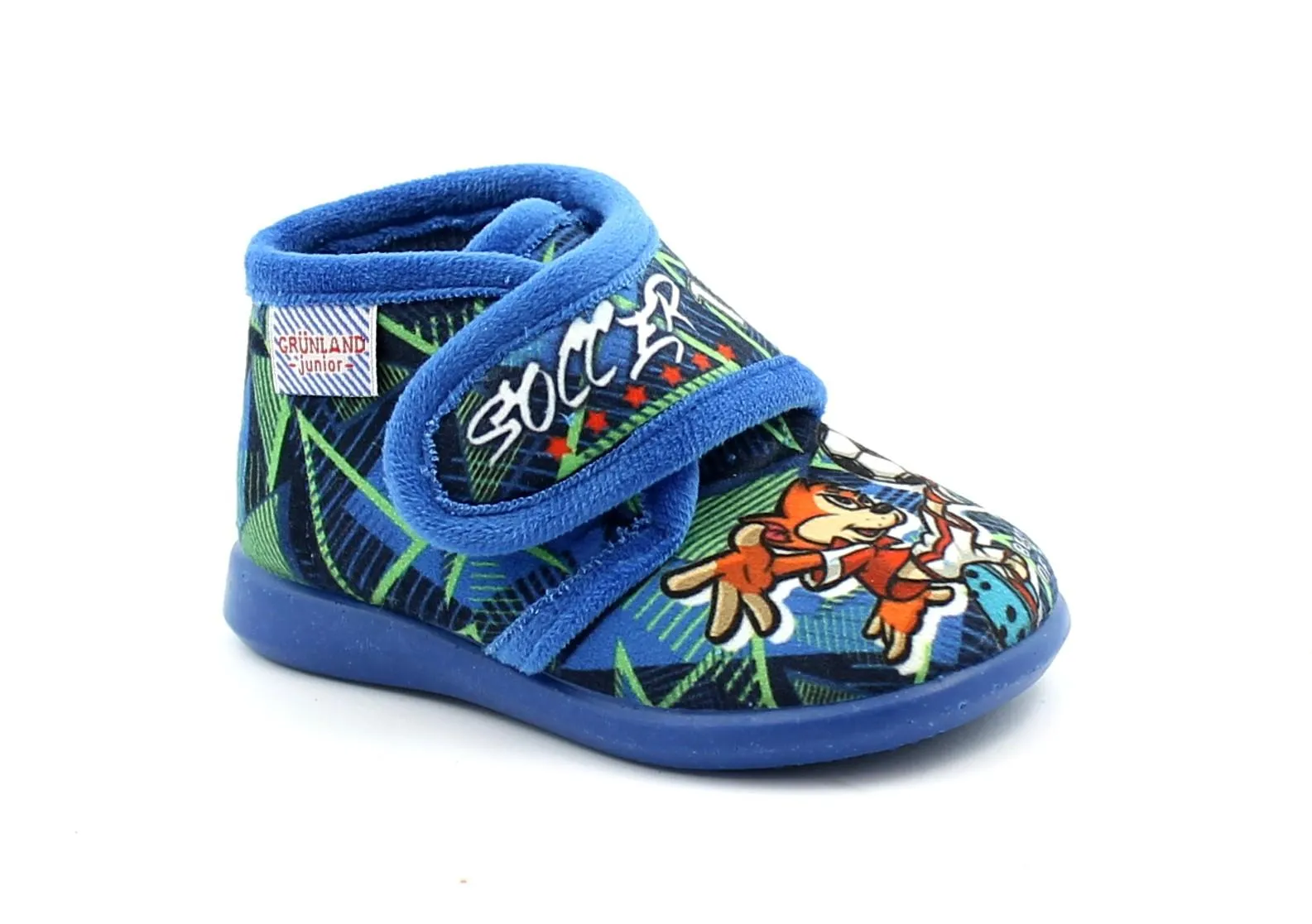 GRUNLAND DALY PA0667 jeans scarpe bambino pantofole tessuto strappo plantare